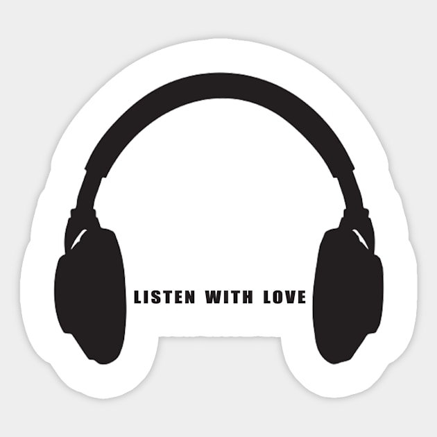 Listen with love Sticker by Obehiclothes